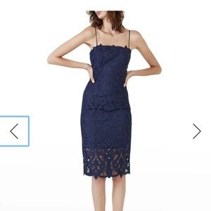 Bardot Lina navy lace dress size 10